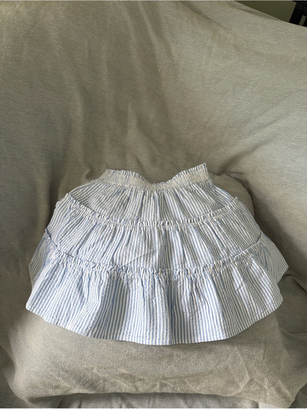 Crewcuts Blue and White Striped Tiered Skirt — J. Crew Kids